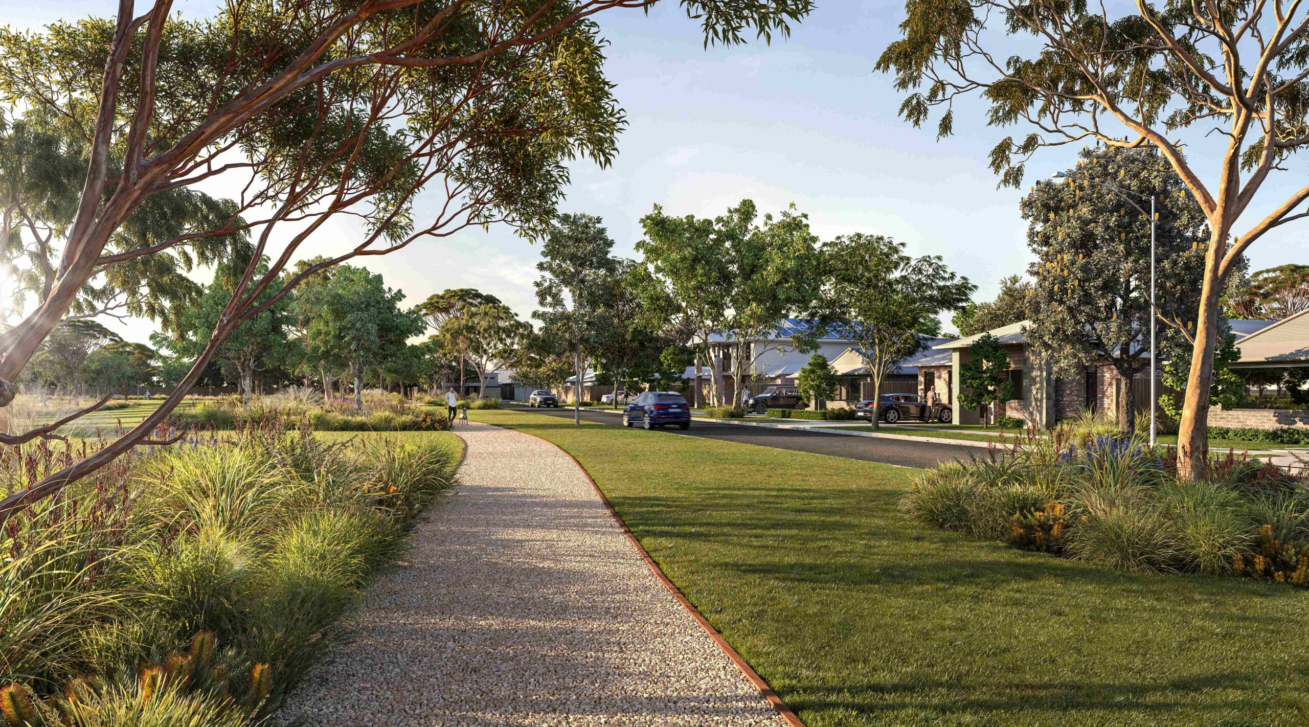 Streetscape render of Cranbourne